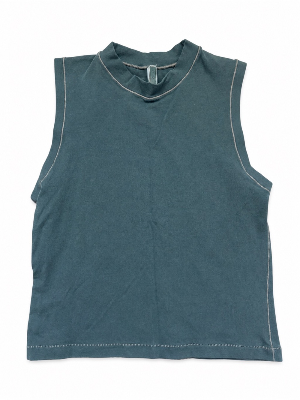 SKIMS Mock Neck Sleeveless Tank Top Mineral XL Like New - Picture 1 of 5